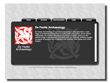 Archaeology website design