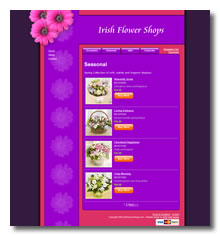 flower shop website design